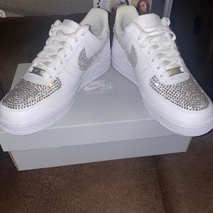 ✨Custom Swarovski Authentic Nike Air Force 1s✨